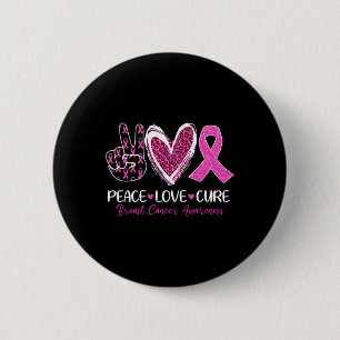 Liebe Heilen rosa Ribbon Brustkrebs Bewusstsein Fr Button