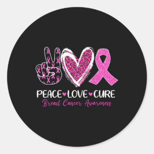 Liebe Heilen rosa Ribbon Brustkrebs Bewusstsein Fr Runder Aufkleber