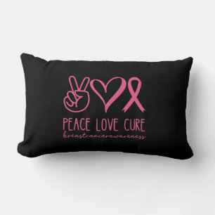 Liebe heilen rosa Ribbon Krieger Brustkrebs Lendenkissen
