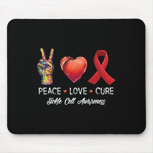 Liebe heilen Sichelzellenbewusstsein Männer Frauen Mousepad (Vorne)