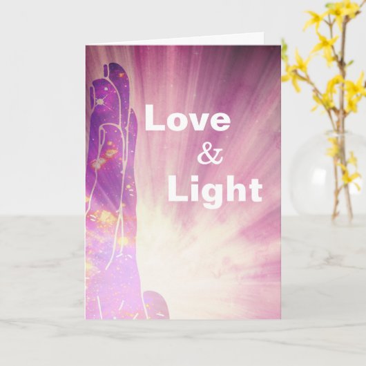 *~* Liebe-Heiler Rays heilende Hand Lightworker Karte (Gelbe Blume)