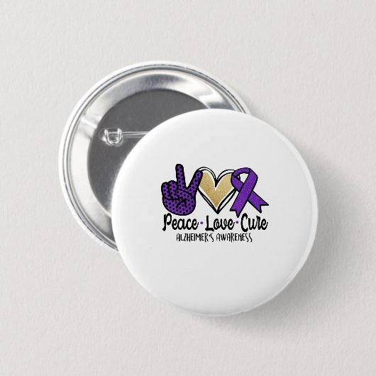 Liebe heilt Alzheimer Button (Vorne & Hinten)