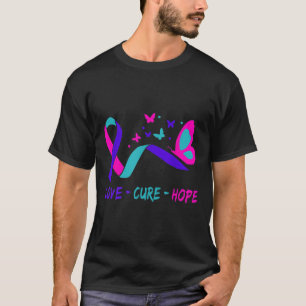Liebe heilt Hoffnung Gebärmutterhalskrebs Krieger T-Shirt