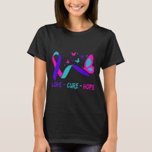 Liebe heilt Hoffnung Gebärmutterhalskrebs Krieger T-Shirt