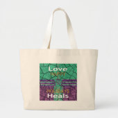 Liebe heilt jumbo stoffbeutel (Vorne)