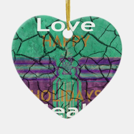 Liebe heilt keramikornament (Vorne)