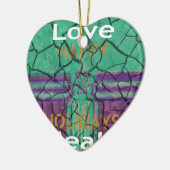 Liebe heilt keramikornament (Links)
