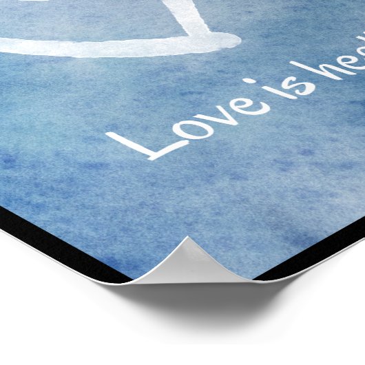 Liebe heilt poster (Ecke)