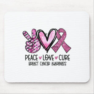 Liebe heilt rosa Band Krebs Brust Krebsbewusstsein Mousepad