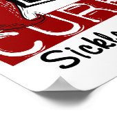 Liebe heilt Sichelzellkrankheit Poster (Ecke)