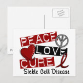 Liebe heilt Sichelzellkrankheit Postkarte (Vorne/Hinten)