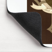 Liebe heilt sicher - Sepia Mousepad (Ecke)