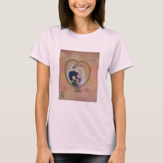 "Liebe heilt" Wohltätigkeit-Herz-Kunst-T - Shirt