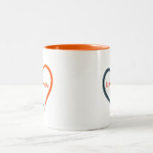 Liebe heilt zweifarbige tasse (Mittel)