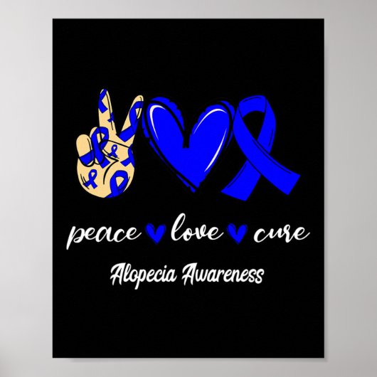 Liebe Heilung Alopezie Blauer Schleim Bewusstsein Poster (Vorne)