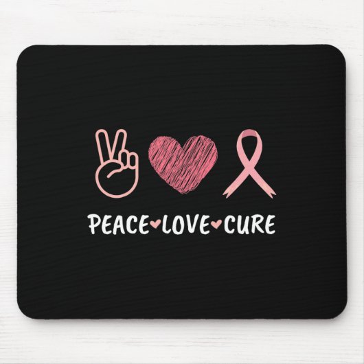 Liebe Heilung Brustkrebs Mousepad (Vorne)