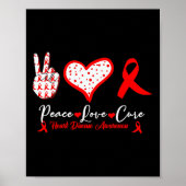 Liebe Heilung Herzerkrankungen Bewusstsein Rotes H Poster (Vorne)