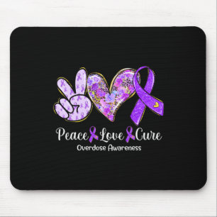 Liebe Heilung Lila Ribbon Überdosierung Geschenke Mousepad