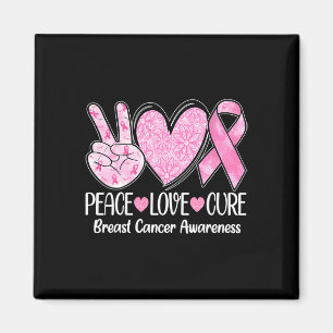 Liebe Heilung rosa Ribbon Brustkrebs Bewusstsein 1 Magnet
