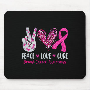 Liebe Heilung rosa Ribbonbrustkrebs Bewusstsein Mousepad