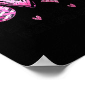 Liebe Heilung von rosafarbenem Krebs Brusterkranku Poster (Ecke)