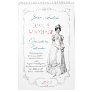 Liebe-Heirat-Zitat-Kalender 2013 Janes Austen Kalender