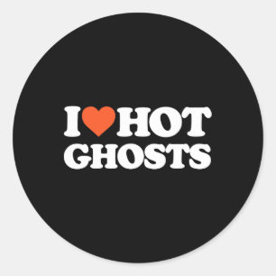 Liebe Heiße Geister - ich Herz Hot Ghosts - Y Ghos Runder Aufkleber