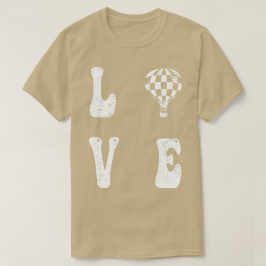 Liebe Heißluftballons T-Shirt (Design vorne)