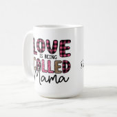 Liebe heißt Mama Coffee Tasse (Vorderseite Links)