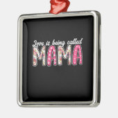 Liebe heißt Mama Ornament Aus Metall (Links)