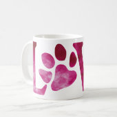 Liebe Helles Rosa Kaffeetasse (Vorderseite Links)