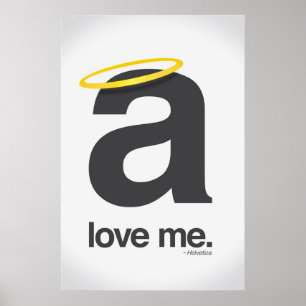 Liebe, Helvetica Poster