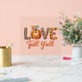 Liebe Herbst Acrylschild (Hochzeit)