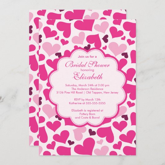 Liebe Herbst Brautdusche Einladung (Vorne/Hinten)