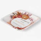 Liebe Herbst Erntedank Abendessen Pappteller (Gewinkelt)