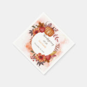 Liebe Herbst Erntedank Abendessen Serviette (Ecke)