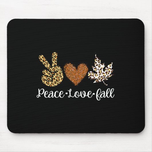 Liebe Herbst Kleider Mode für Frauen Mousepad (Vorne)