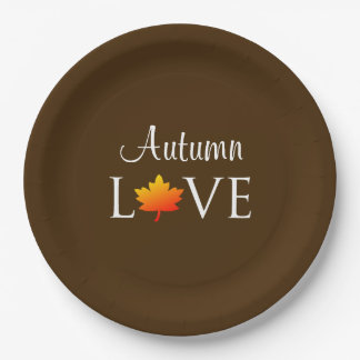 Liebe Herbst Rustikale Hochzeit im Herbst Orangenl Pappteller