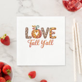 Liebe Herbst Serviette (Beispiel)