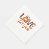 Liebe Herbst Serviette (Ecke)