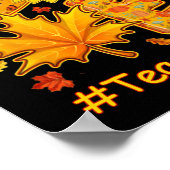 Liebe Herbst Sonnenblumen Lehrer Leben Lehrer Te Poster (Ecke)