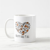 Liebe Herbst Y'all Leopard Pumpkin Herbstsaison Wo Kaffeetasse (Links)