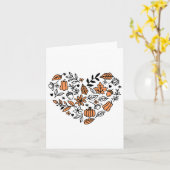 Liebe Herbst Y'all Leopard Pumpkin Herbstsaison Wo Karte (Gelbe Blume)