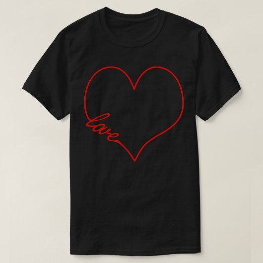 Liebe Herz 1 T-Shirt (Design vorne)