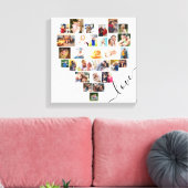 Liebe Herz 29 FotoCollage Kleiner Platz Leinwanddruck (Insitu (Wohnzimmer))