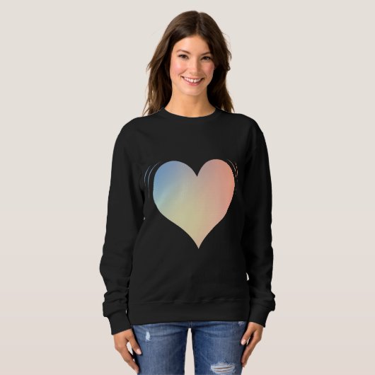 Liebe Herz 3 Sweatshirt (Vorne ganz)