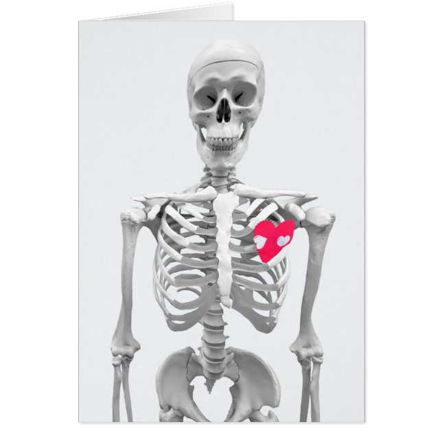Liebe Herz am Skelett (Vorne)