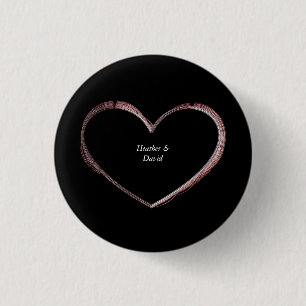Liebe Herz Attraktiv Charmant Hochzeit Button