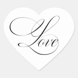 Liebe Herz-Aufkleber