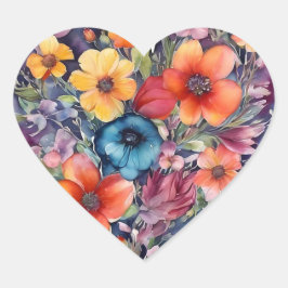 Liebe Herz-Aufkleber